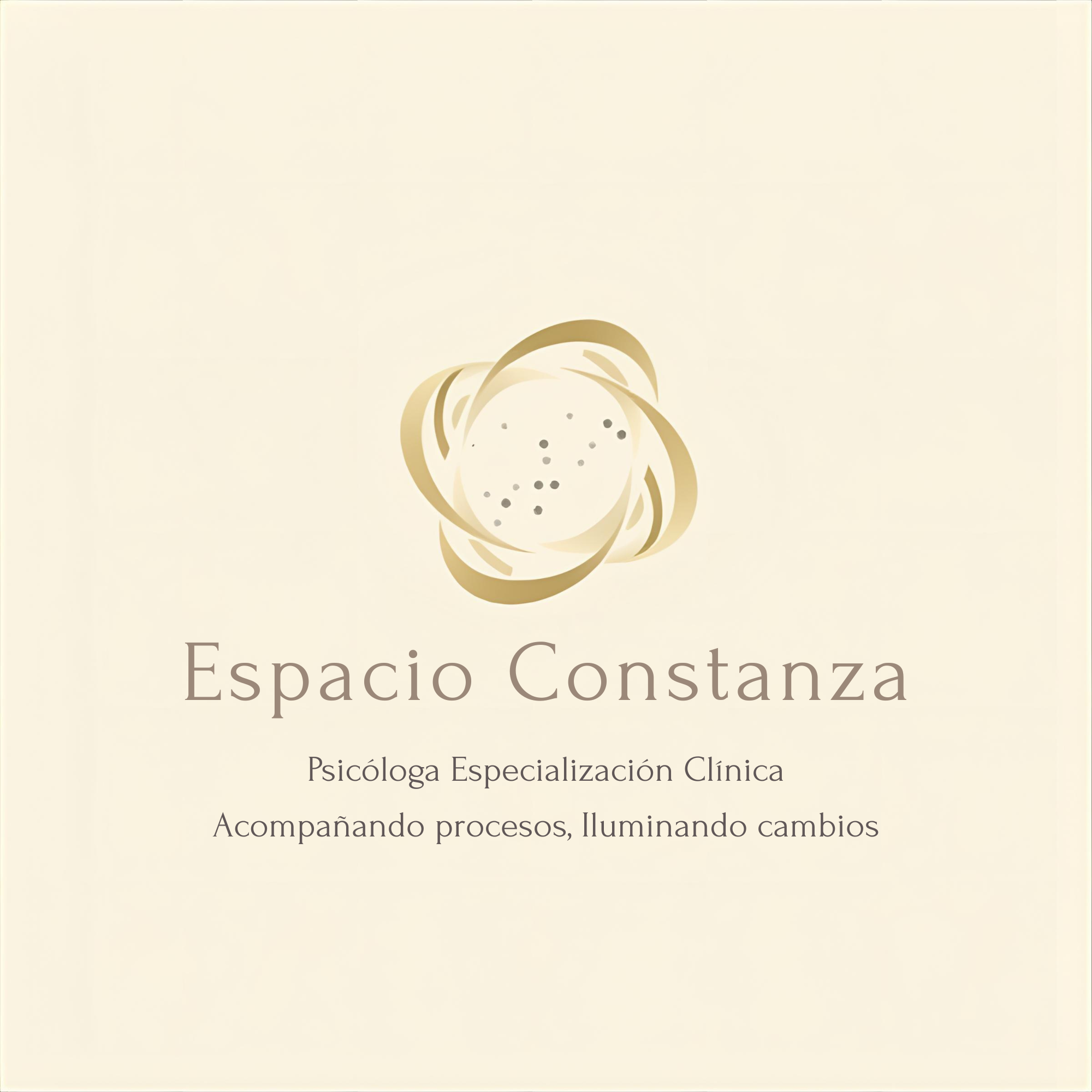 Logo Espacio Constanza — Psicóloga Especialización Clínica — Acompañando procesos, Iluminando cambios